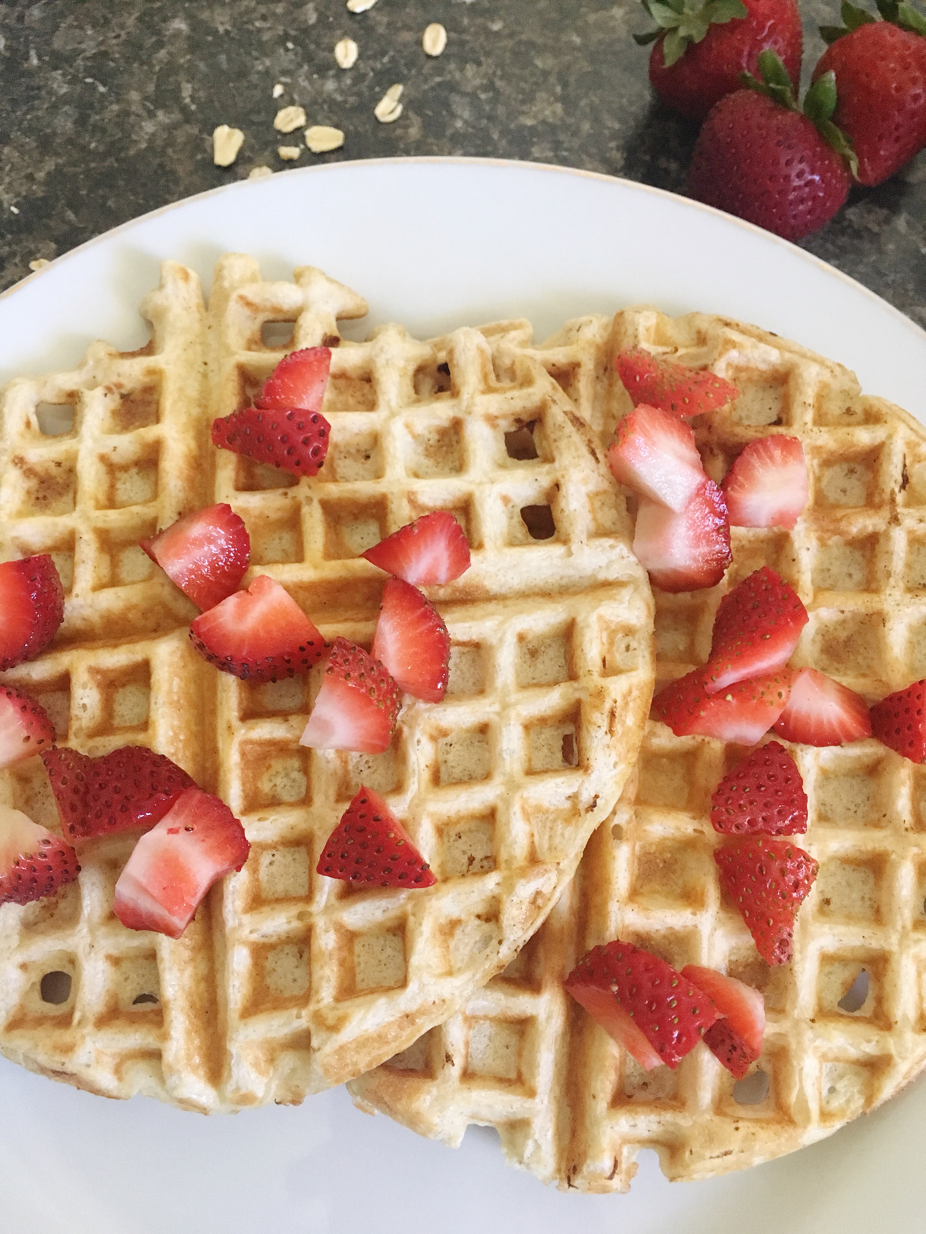 protein oat waffles