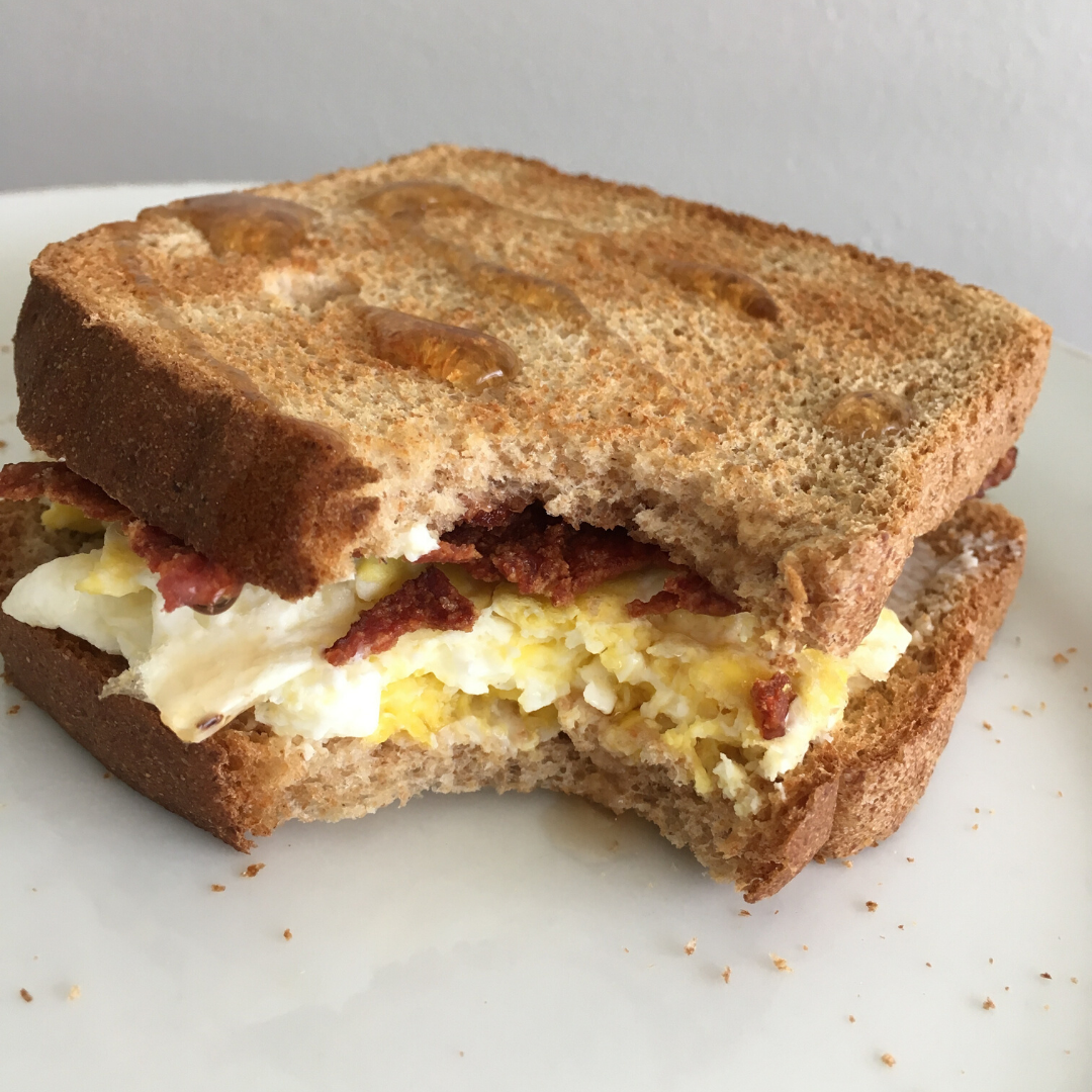 Sweet and savory breakfast sandwich